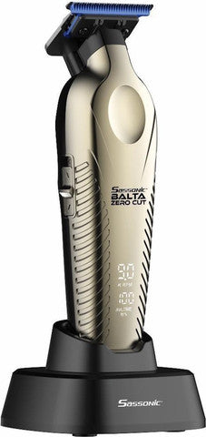 מכונת תספורת מקצועית נטענת כולל מעמד טעינה Sassonic ססוניק Balta Zero Cut ESE-750