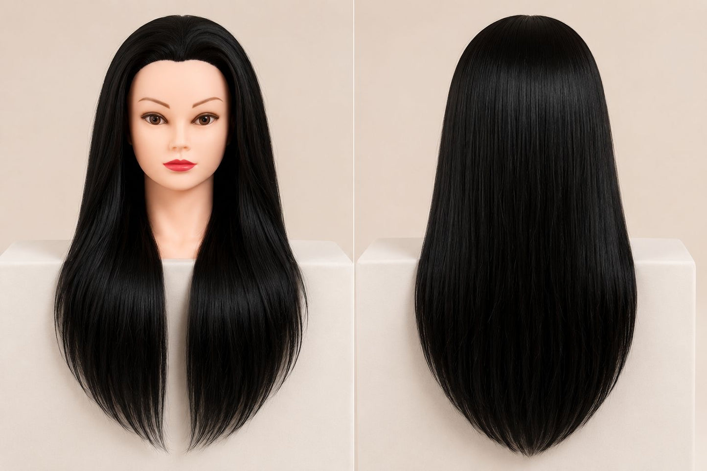 ראש בובה מקצועי לאימון תסרוקות