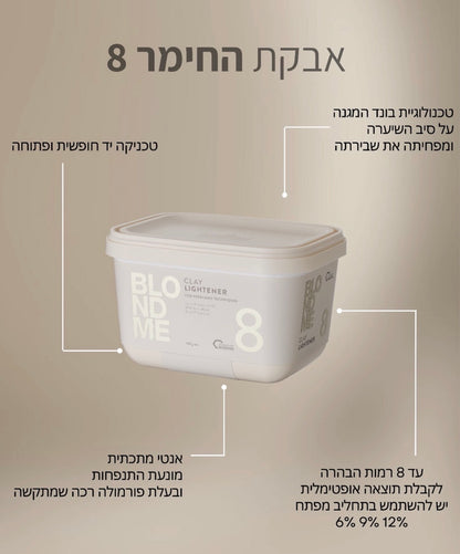 בלונדמי אבקת החימר +8 שוורצקופף
